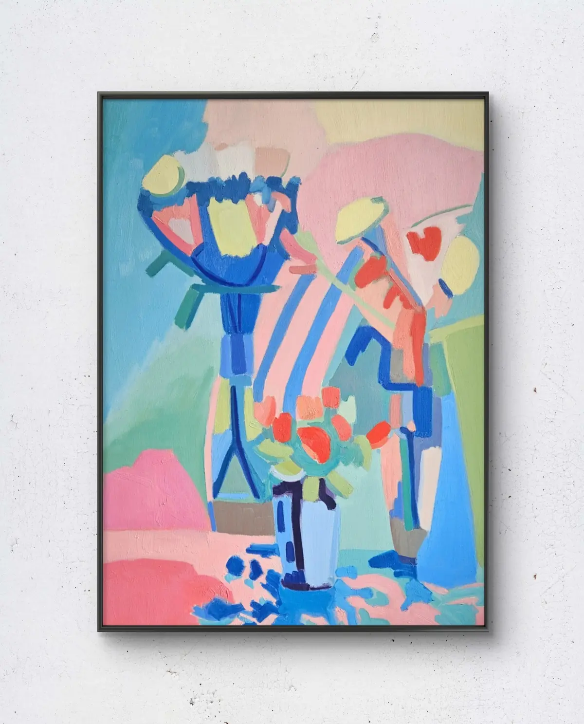 Hra na květiny - malba - Monika Tomanova