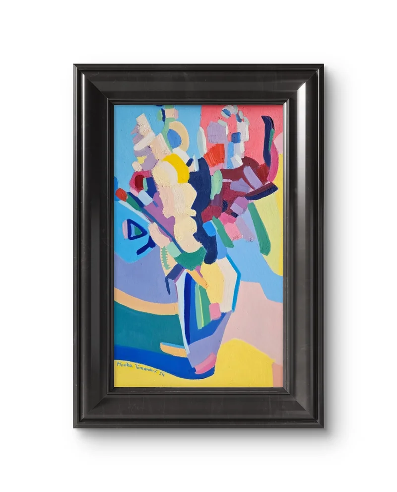 Kytice k svátku - malba - Monika Tomanova