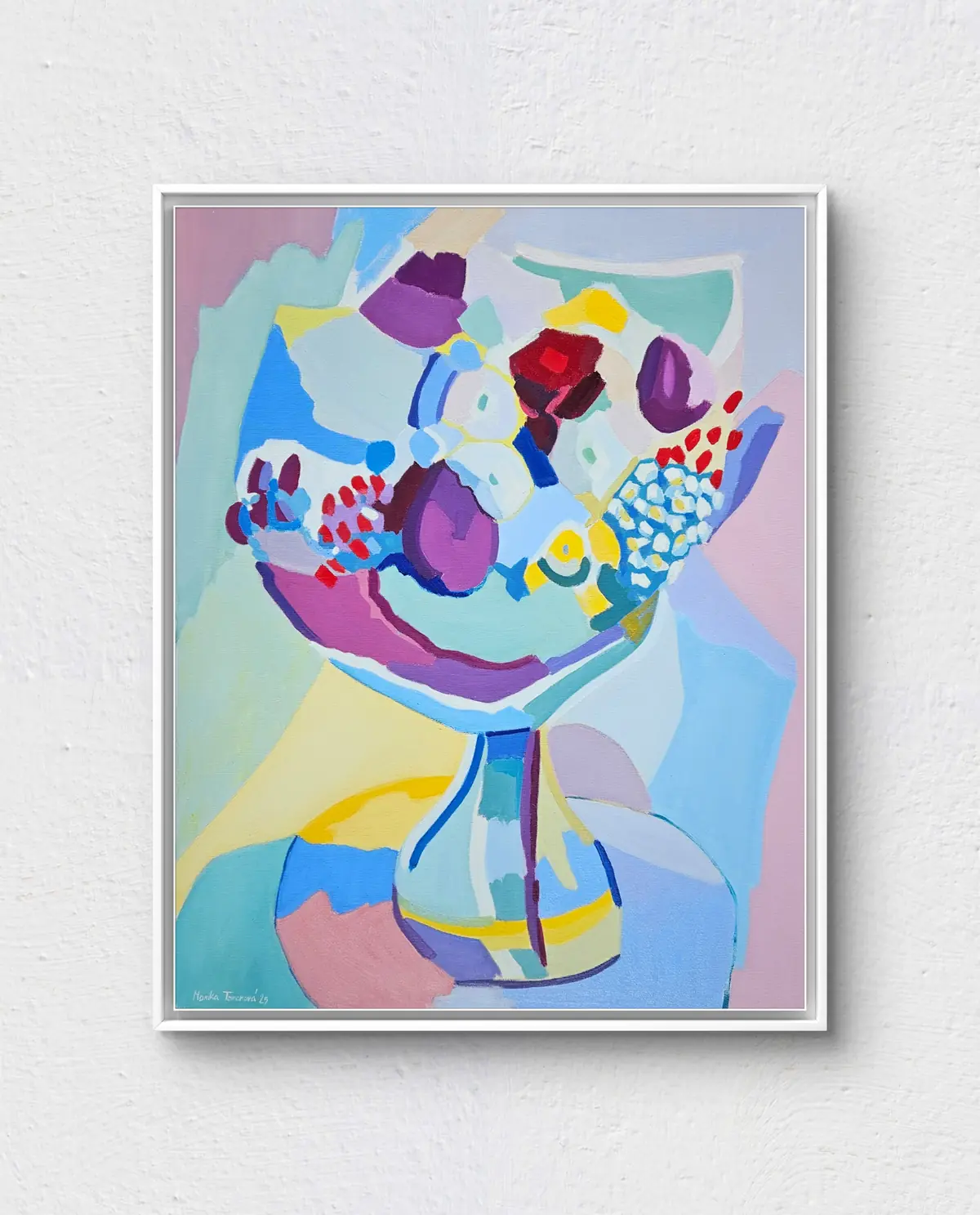 Kytice z vernisáže - malba - Monika Tomanova