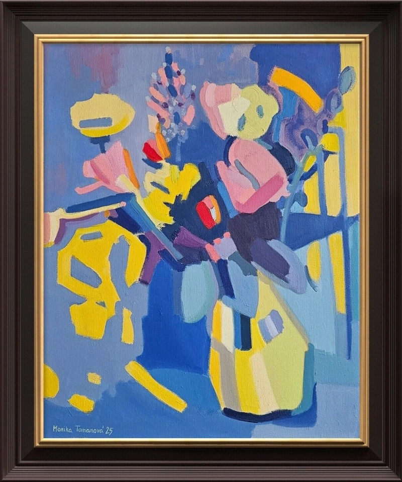 Modré květy – žluté stíny