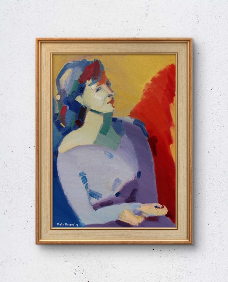 Portrét Ivany - malba - Monika Tomanova