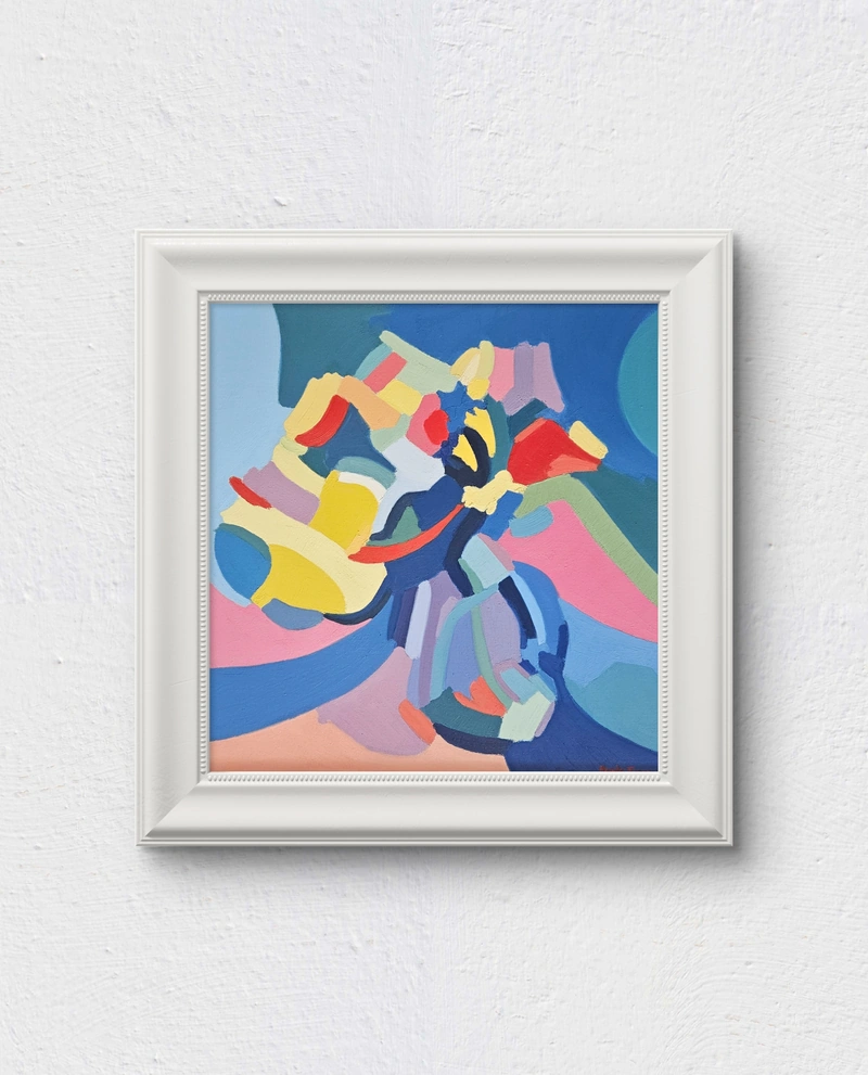 Ta první - malba - Monika Tomanova